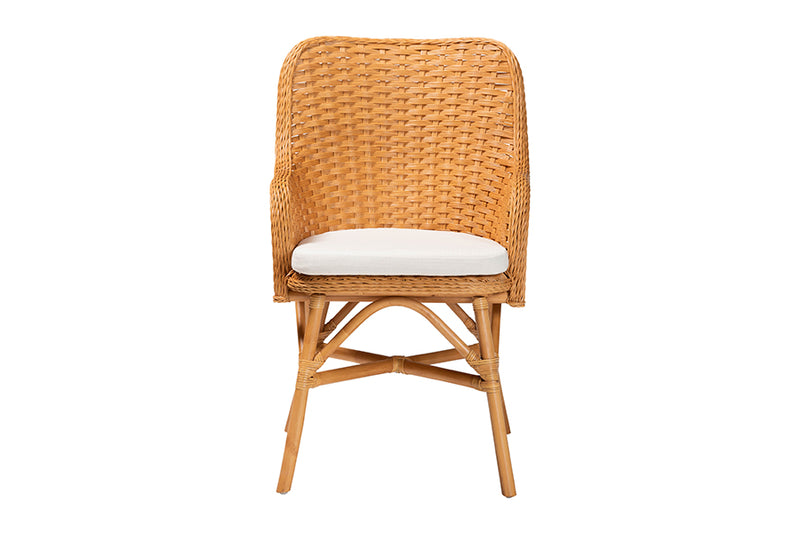 Sanne Bohemian Light Honey Rattan Dining Chair