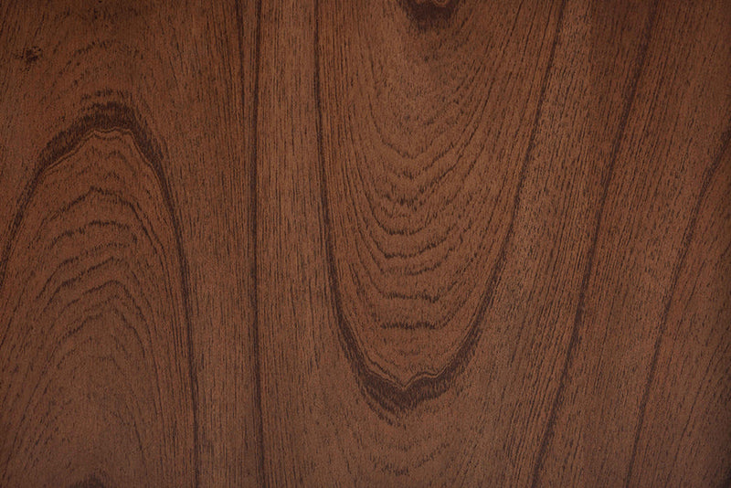 Jessen Japandi Walnut Brown Wood 2-Drawer Nightstand Woven w/Rattan Baxton