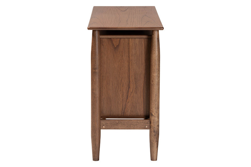 Jessen Japandi Walnut Brown Wood 6-Drawer Dresser Baxton