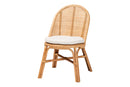 Bolivia Bohemian Light Honey Rattan Dining Chair Baxton