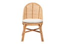 Bolivia Bohemian Light Honey Rattan Dining Chair Baxton