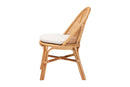 Bolivia Bohemian Light Honey Rattan Dining Chair Baxton