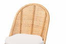 Bolivia Bohemian Light Honey Rattan Dining Chair Baxton