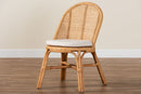 Bolivia Bohemian Light Honey Rattan Dining Chair Baxton