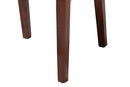 Daphne Bohemian Light Honey Rattan and Dark Brown Wood Dining Chair Baxton