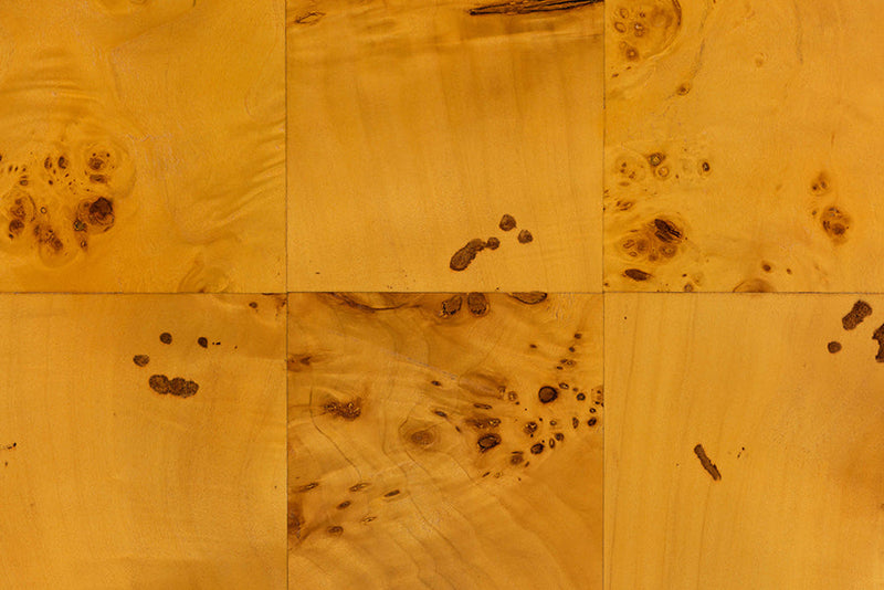 Arcene Natural Real Burl Wood Storage Cabinet Baxton