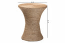 Rumi Japandi Natural Seagrass Side Table Baxton