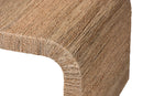 Valeria Japandi Natural Seagrass Waterfall Coffee Table Baxton