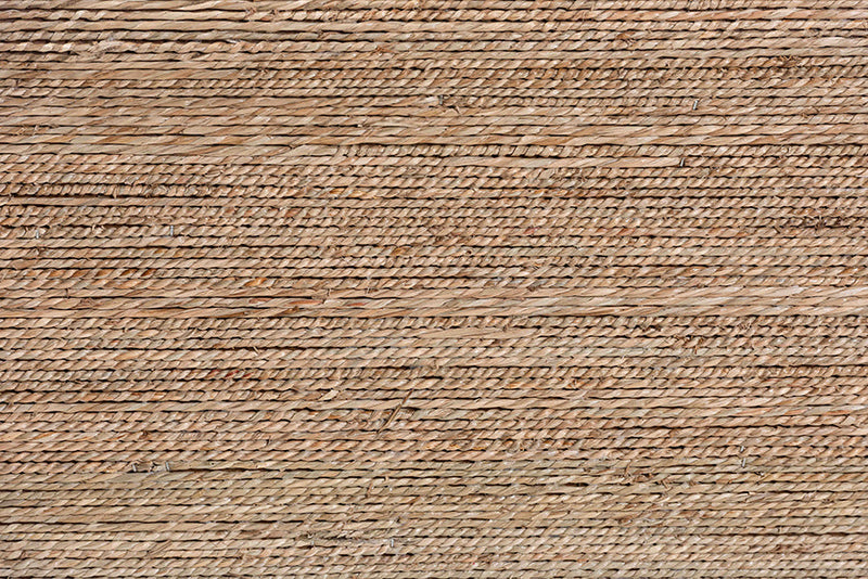 Valeria Japandi Natural Seagrass Waterfall Coffee Table Baxton