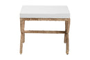 Iora Japandi Natural Seagrass Ottoman Baxton