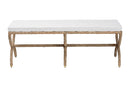 Iora Japandi Natural Seagrass Accent Bench Baxton