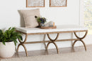Iora Japandi Natural Seagrass Accent Bench Baxton