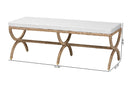 Iora Japandi Natural Seagrass Accent Bench Baxton