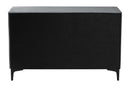 Jaspen Modern Slate Gray Velvet 6-Drawer Dresser Baxton
