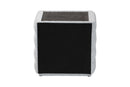 Cadencia Modern Light Gray Channel-Tufted Fabric 2-Drawer Nightstand Baxton