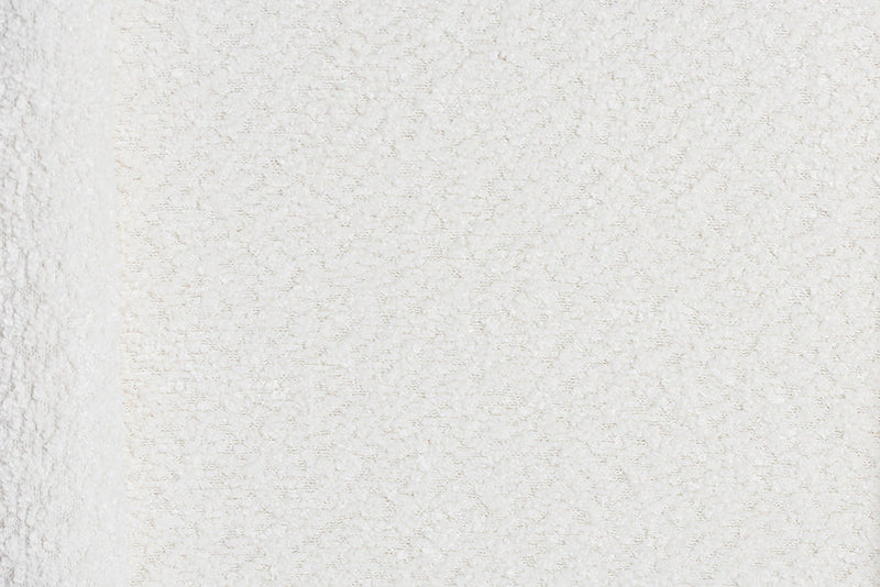 Lilly Modern White Teddy-Bear Fabric 2-Drawer Nightstand Baxton