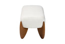 Clarisse Cream Boucle Accent Bench Baxton