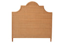 Alira Bohemian Light Honey Rattan King Size Standalone Headboard Baxton