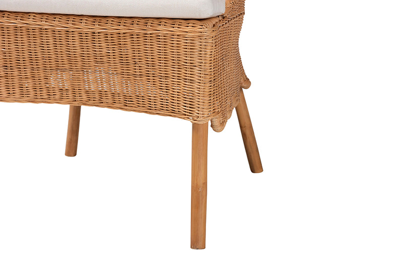 Stacey Bohemian Braided Honey Rattan Dining Chair