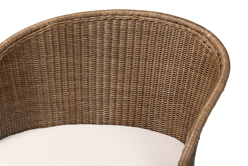 Jasmine Bohemian Greywashed Rattan Accent Chair