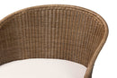Jasmine Bohemian Greywashed Rattan Accent Chair Baxton
