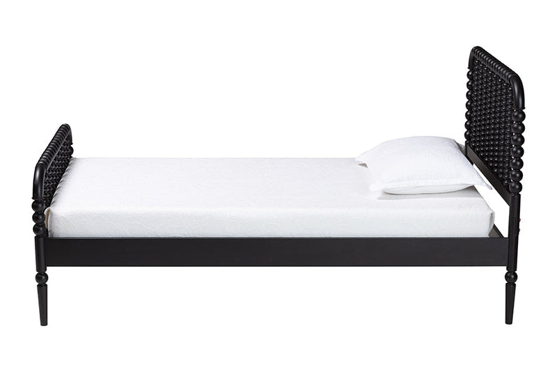 Laverne Black Full Size Bobbin Bed Baxton