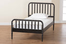 Laverne Black Full Size Bobbin Bed Baxton