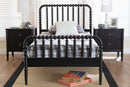 Laverne Black Full Size 3-Piece Bobbin Bedroom Set Baxton