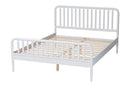 Laverne White Full Size Bobbin Bed Baxton