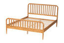 Laverne Oak Brown Queen Size Bobbin Bed Baxton