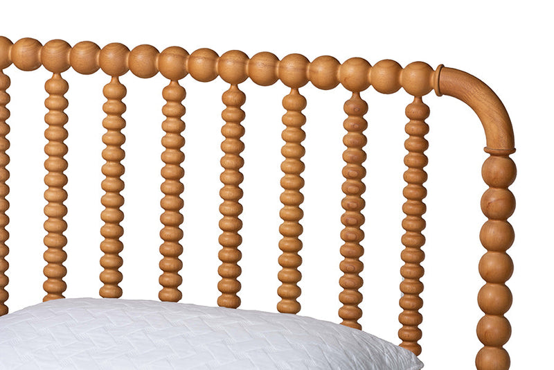 Laverne Oak Brown Queen Size Bobbin Bed Baxton