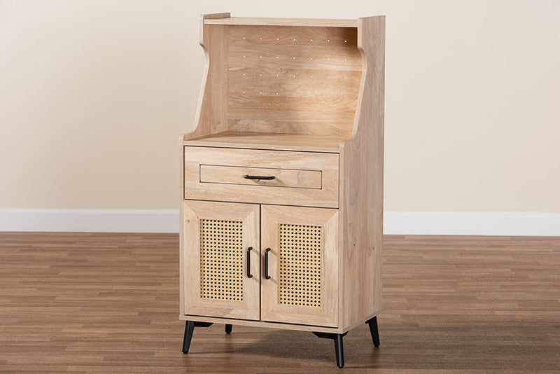 Charmant Oak Brown Wood Kitchen Cabinet Baxton