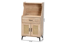 Charmant Oak Brown Wood Kitchen Cabinet Baxton
