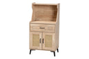 Charmant Oak Brown Wood Kitchen Cabinet Baxton