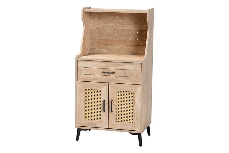 Charmant Oak Brown Wood Kitchen Cabinet Baxton