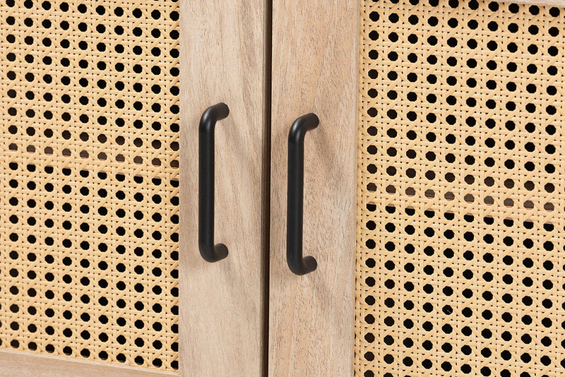 Charmant Oak Brown Wood Kitchen Cabinet Baxton