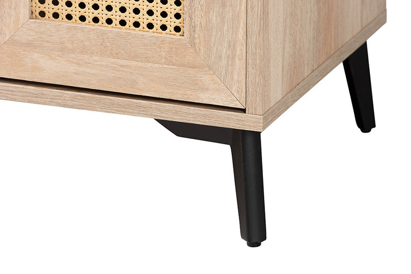 Charmant Oak Brown Wood Kitchen Cabinet Baxton