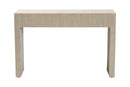 Templemore Bohemian Woven Natural Grasscloth 3-Drawer Console Table Baxton