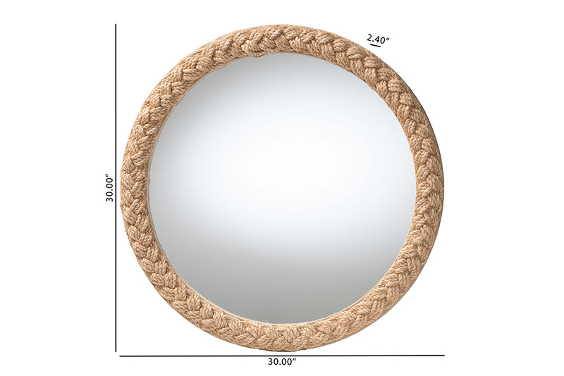 Bradford Coastal Braided Rope Accent Mirror