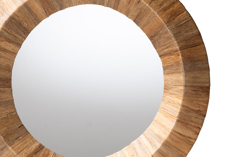 Aerin Bohemian Grasscloth Accent Mirror Baxton