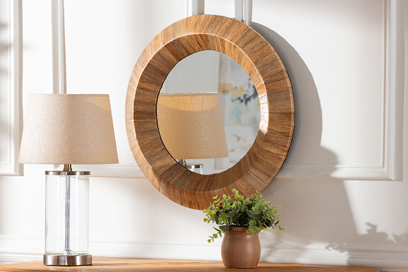 Aerin Bohemian Grasscloth Accent Mirror