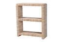 Waldmann Bohemian Woven Grasscloth Bookshelf Baxton