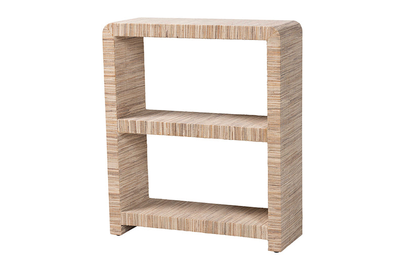 Waldmann Bohemian Woven Grasscloth Bookshelf