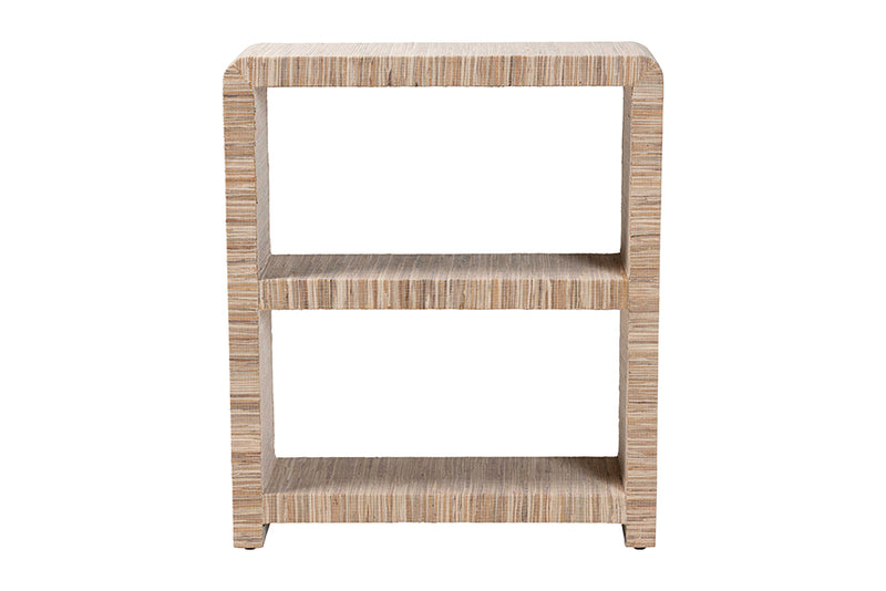 Waldmann Bohemian Woven Grasscloth Bookshelf