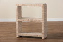 Waldmann Bohemian Woven Grasscloth Bookshelf Baxton