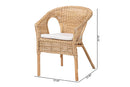 Agnes Natural Rattan Dining Chair Baxton