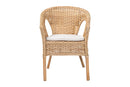 Agnes Natural Rattan Dining Chair Baxton