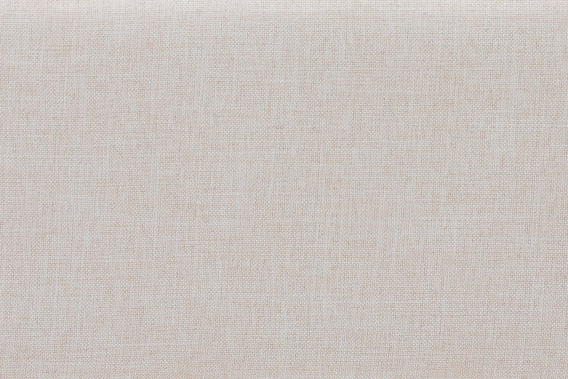 Verene Channel Tufted Beige Fabric and Wenge Brown Wood Queen Bed Baxton