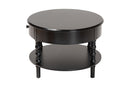 Sophia Classic Black Wood 1-Drawer Coffee Table w/Spindle Legs Baxton