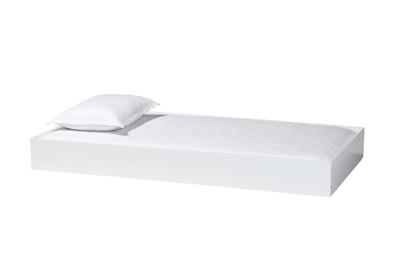 Ygritte Modern White Wood Twin Trundle